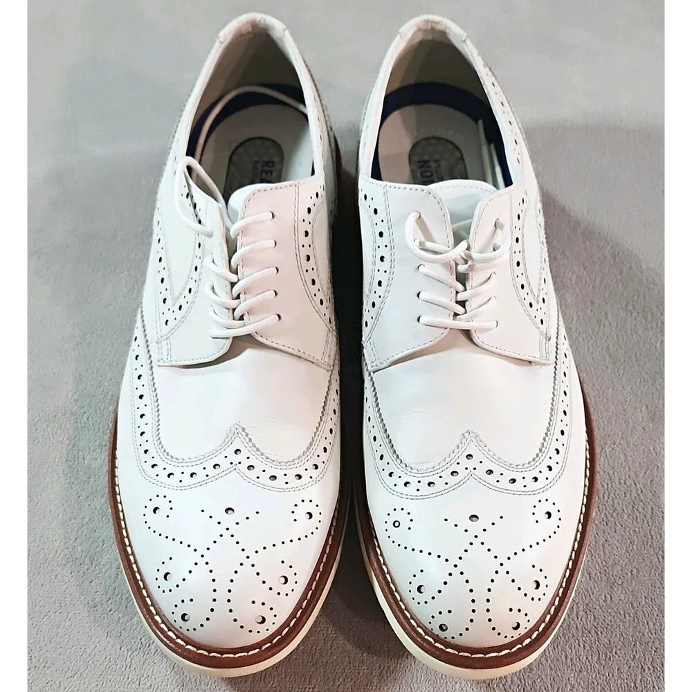 Reaction Kenneth Cole Klay Flex Men's Leather Wingtip Brogue Oxford 11.5 D